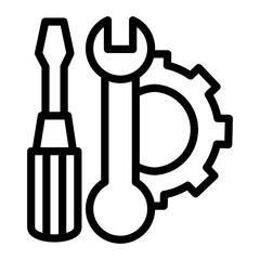 Engineer Tools Vector Design Icon Style