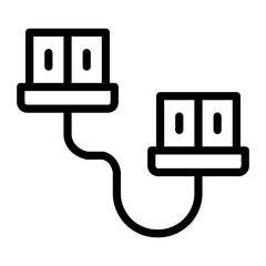 Cable Ferrule Vector Design Icon Style