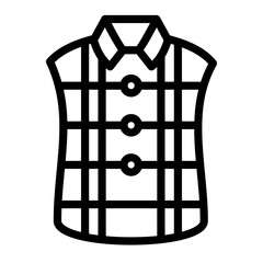 Plaid Shirt Vector Design Icon Style