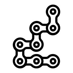 Bicycle Chain Vector Design Icon Style