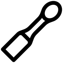 Spatula. Editable stroke vector icon.