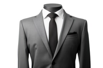 Elegant grey suit with tie