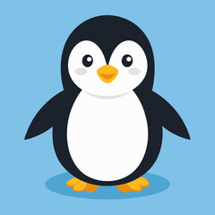 penguin on snow