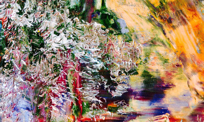 Abstract background wallpaper. Ethnic pattern. Mixtures of oil paint. Trendy hand painting canvas. Wall decor and Wall art prints Idea. 3D Texture. Art object