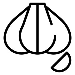 Garlic Vector Design Icon Style