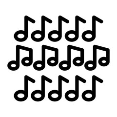 Polka Music Note Vector Design Icon Style