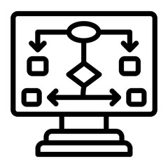 Process Flow Vector Design Icon Style