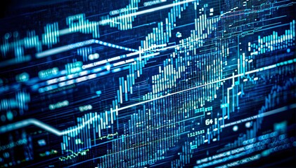 Obraz premium Technology. Data. Digital wallpaper. Cyber ​​environment.