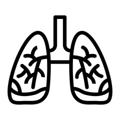 Clear Lungs Vector Design Icon Style