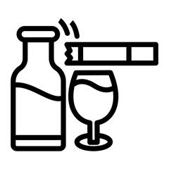 Break the Habit Vector Design Icon Style