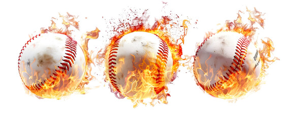 baseball on fire png transparent background