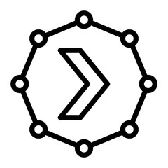 Nano Nav Vector Design Icon Style