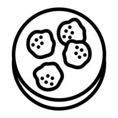 Arancini Vector Design Icon Style