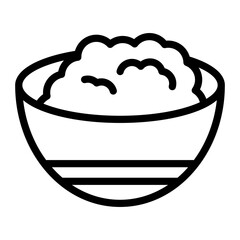 Polenta Vector Design Icon Style