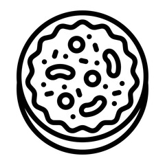 Pizzoccheri Vector Design Icon Style