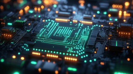 Obraz premium Modern technology with the realistic robot, advance technology for virtual reality glasses and friendly robots.