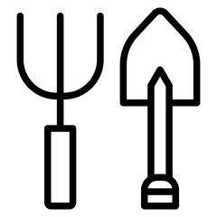Gardening tools Vector Design Icon Style