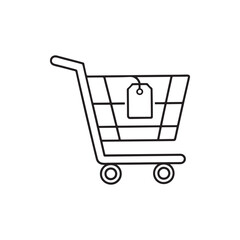 Shopping Icon, Shopping Cart Clipart, Shopping Cart Icon Digital Clipart, Shopping Minimalist Line Icons, vector illstration.