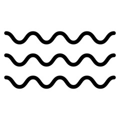 Wave Vector Design Icon Style