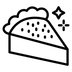 Pie Slice Vector Design Icon Style