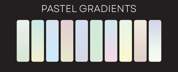 Pastel gradient Palates set of 10 different ones