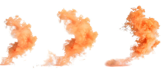 orange smoke png transparent background