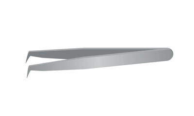 Types of tweezers for eyelash extensions, vector