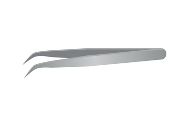 Types of tweezers for eyelash extensions, vector