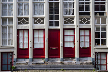 Naklejka premium AMSTERDAM DOORS, STREET, VISUAL GAME, MULTIPLE ENTRY