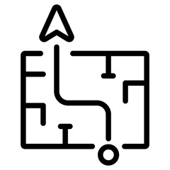 Obraz premium Pathfinding Vector Design Icon Style