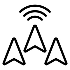 GPS Arrow Vector Design Icon Style