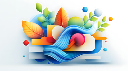 Abstract illustration of financial growth, featuring colorful lines and geometric shapes representing upward trends, success, and innovation.