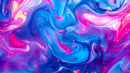 Swirling Neon Ink
