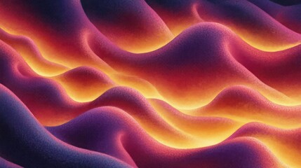 Obraz premium Abstract waves of vibrant colors resembling a flowing landscape.