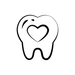 tooth with heart