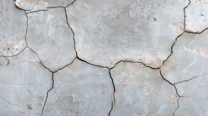 Obraz premium Weathered Concrete Grunge, a textured backdrop showcasing cracked surfaces, embodying urban decay and gritty aesthetics ideal for artistic and design projects.