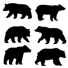 Collection of black beat silhouettes.