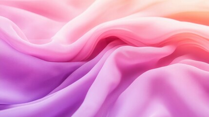 Obraz premium Soft flowing waves of ethereal pink and purple hues create a dreamy romantic atmosphere with a deep depth of field and captivating light patterns