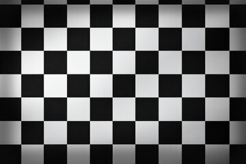 Fototapeta premium Black and white simple checkered background texture pattern monochrome.