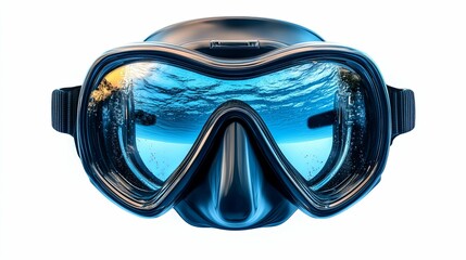 Black Diving Mask with Underwater View