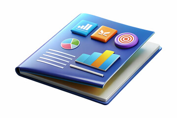 Flat Glossy Marketing Brochure with Brand Visuals and Tagline - Premium Design Concept in Simple Vector Illustration Perfect for Branding and Promotional Content
