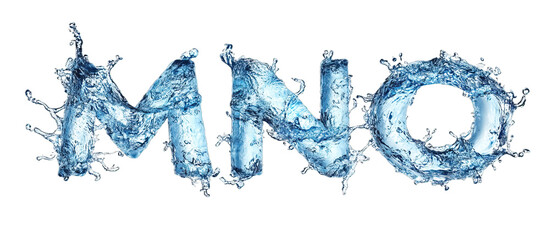 Water Font Letters