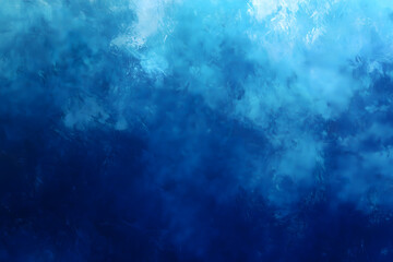 Blue rough watercolor texture background. Generative Ai.