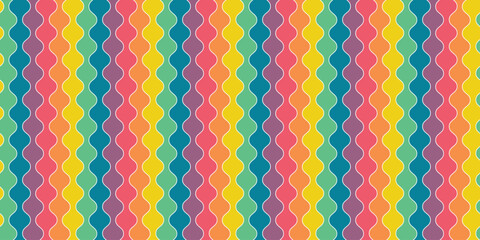Seamless vector pattern rainbow colors. Digital seamless background for Fabric, Wallpaper, Packaging, Web, Print, Branding, Textiles, Wrapping, Interior, Product. EPS 10