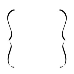 Text square brackets. Square bracket icon