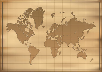 World map with a colorful, geometric pattern made of triangles. Perfect for travel, diversity, and global themes.