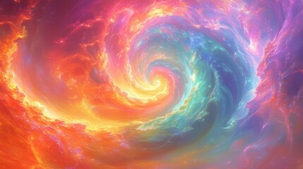 A vibrant cosmic swirl of colors representing the beauty of the universe.