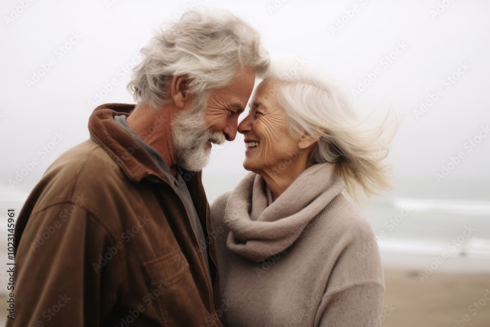 Poster Aesthetic senior couple photography portrait adult.