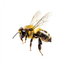 A flying bee background honeybee insect.