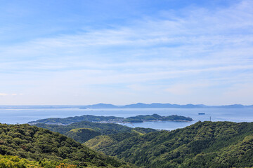 三ヶ根山からの眺望　愛知県西尾市